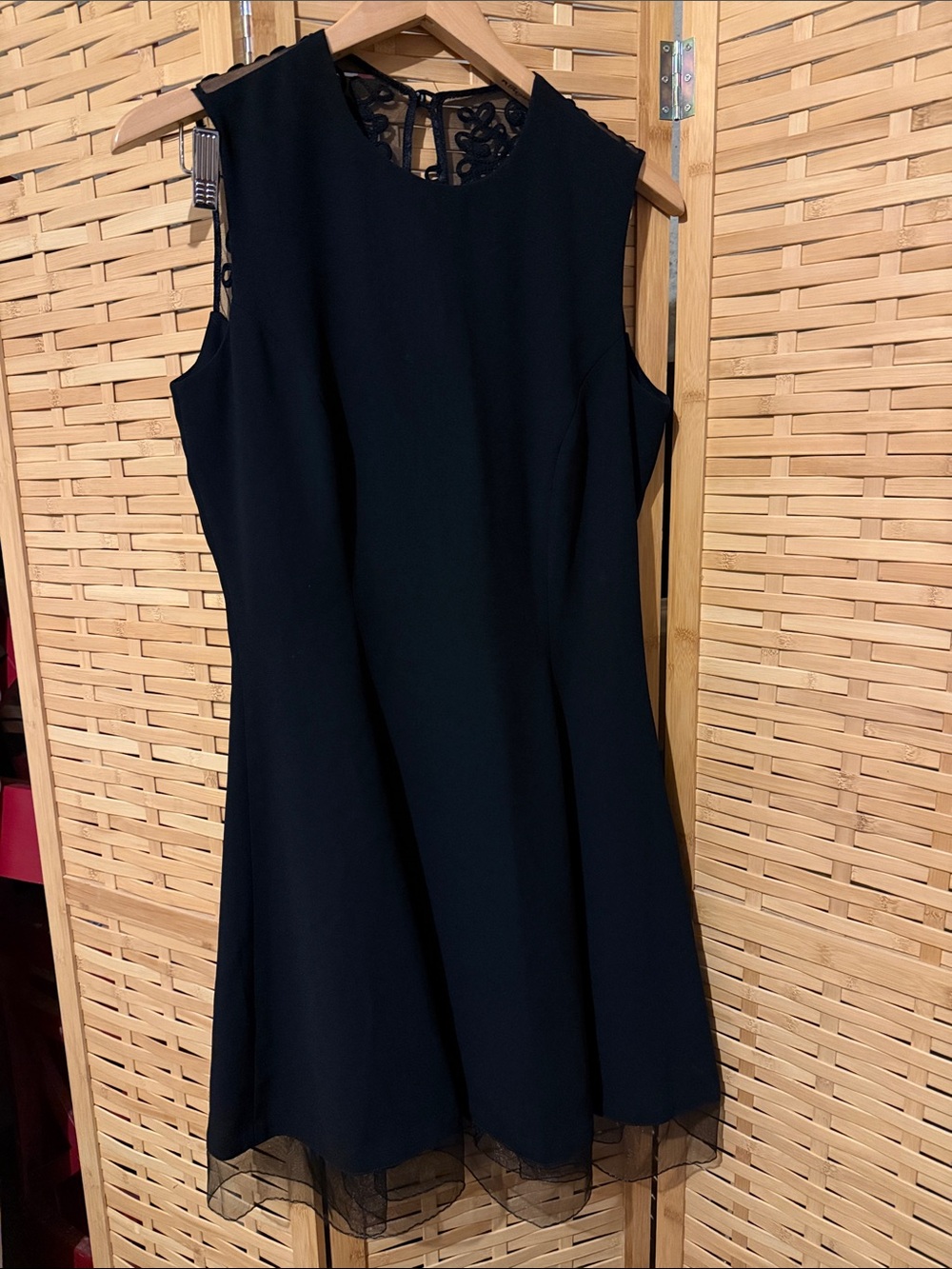 Classic Black Sleeveless A-Line Dress